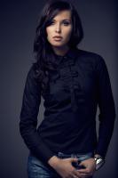 Dámská halenka FIGL M001 black Dámská halenka FIGL M001 black
