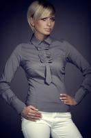 Dámská halenka FIGL M001 grey Dámská halenka FIGL M001 grey