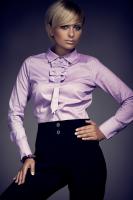 Dámská halenka FIGL M001 violet Dámská halenka FIGL M001 violet