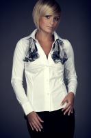 Dámská halenka FIGL M021 white Dámská halenka FIGL M021 white