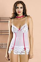 D�msk� ko�ika Bloom chemise white Obsessive