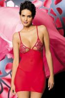 D�msk� ko�ilka Obsessive Luiza chemise red+tanga