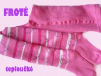 D�tsk� frot� pun�och��ky Design Socks - r��ov� se srd��ky