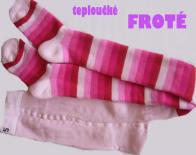 D�tsk� frot� pun�och��ky Design Socks - r��ov� prou�ek