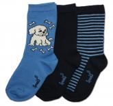 D�tsk� pono�ky Sponks - modr� - 3 p�ry v balen�