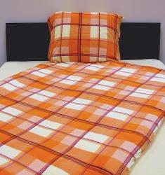 Ložní povlečení Dadka mikrovlákno Kostky oranžové Ložní povlečení Dadka mikrovlákno Kostky oranžové