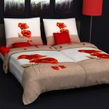 Povle�en� mako sat�n Svoboda linen POPPY