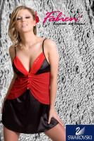 Sat�nov� no�n� ko�ilka Fabien K-24 Oliva black and red + tanga