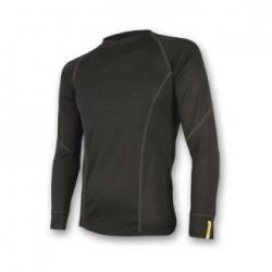 SENSOR Merino Wool Active pánské triko dl.rukáv černá SENSOR Merino Wool Active pánské triko dl.rukáv černá