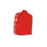 SENSOR Microfleece d�tsk� mikina stoj� zip �erven�