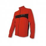 SENSOR Microfleece p�nsk� mikina celozip �erven�-�ern�