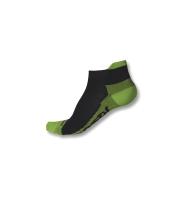Sensor ponožky Coolmax Invisible černá-limetka Sensor ponožky Coolmax Invisible černá-limetka