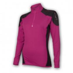 SENSOR Thermo Evo dámské triko dl.rukáv zip - lila černá SENSOR Thermo Evo dámské triko dl.rukáv zip - lila černá