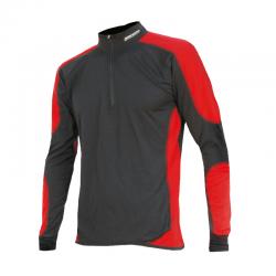 SENSOR Thermo Evo pánské triko dlouhý rukáv zip černá-červená SENSOR Thermo Evo pánské triko dlouhý rukáv zip černá-červená