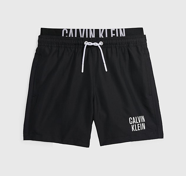Levně Chlapecké koupací šortky Calvin Klein KV0KV00022 černé