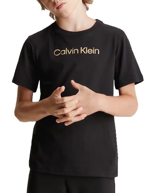 Levně Chlapecké triko Calvin Klein B70B700458 černé