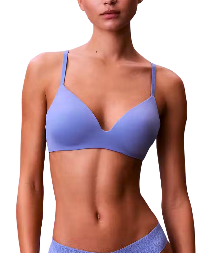 Dámská bezkosticová podprsenka Calvin Klein QF8013 blue tulip | modrá | 70D