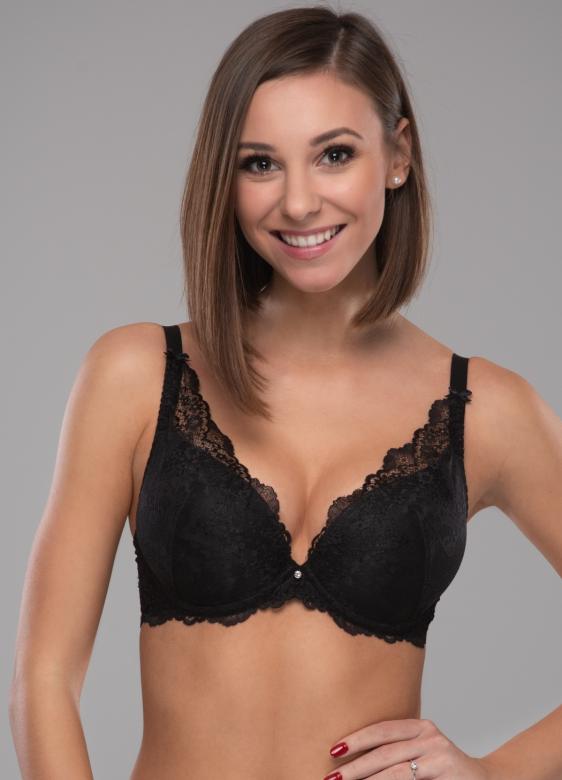 Dámská černá push up podprsenka Fantasy 15801B | černá | 65D