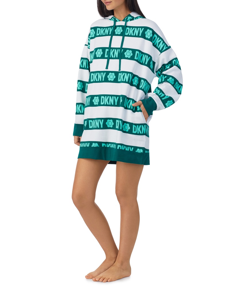 Levně Dámská dlouhá mikina DKNY YI30002 OVERSIZE