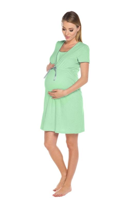 Levně Dámská mateřská košile Italian Fashion Felicita zelená