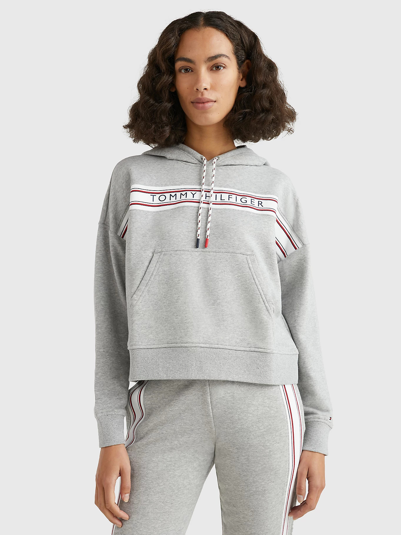Dámská mikina Tommy Hilfiger UW0UW04060 šedá | šedá | XL