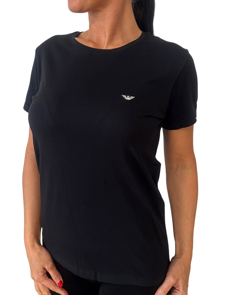 Levně Dámské bavlněné triko Emporio Armani EW000408 AF19023 černá