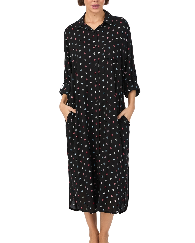 Levně Dámské košilové šaty DKNY YI60043 černé