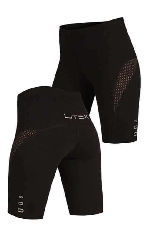 Dámské krátké funkční legíny Litex 5F206 | černá | XL