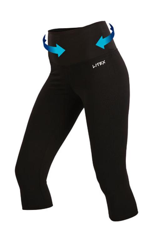 Dámské legíny v 3/4 délce Litex 9C650 | černá | M