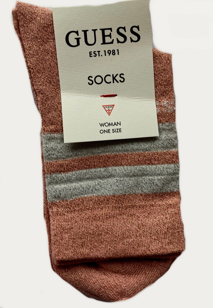 Levně Dámské ponožky GUESS O0BY03 růžová