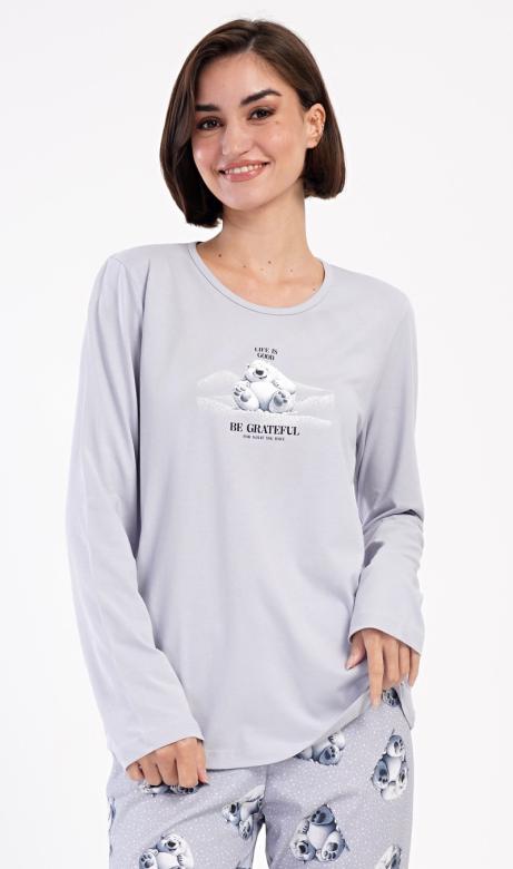 Dámské pyžamo dlouhé Vienetta Secret Polar bear