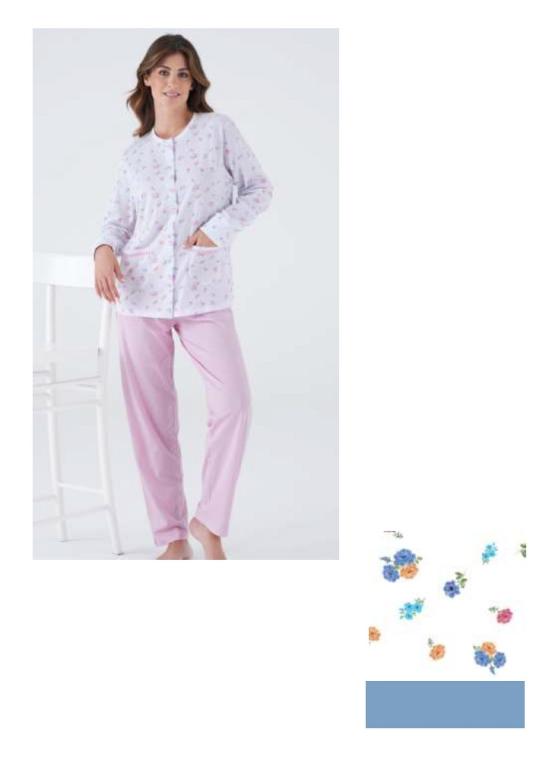 Dámské pyžamo Karelpiu KC8032 | sv.růžová | 4XL