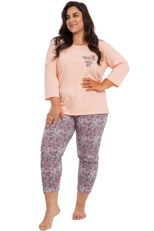 Dámské pyžamo Taro 3010 Melissa | růžová | 3XL