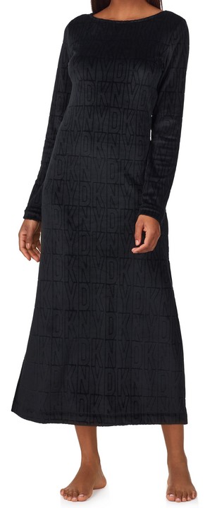 Levně Dámské sametové šaty DKNY YI30034