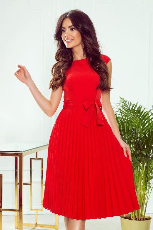 Dámské šaty Numoco 311-1 Lila | červené | XL