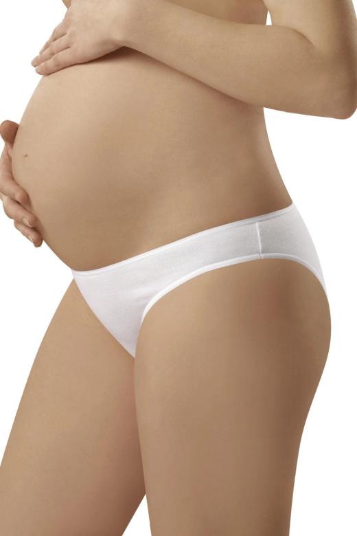 Dámské těhotenské kalhotky Italian Fashion Mama mini bílé | bílé | M