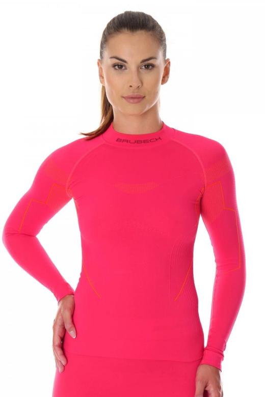 Dámské thermo triko Brubeck LS13100 malinové | malinová | XS