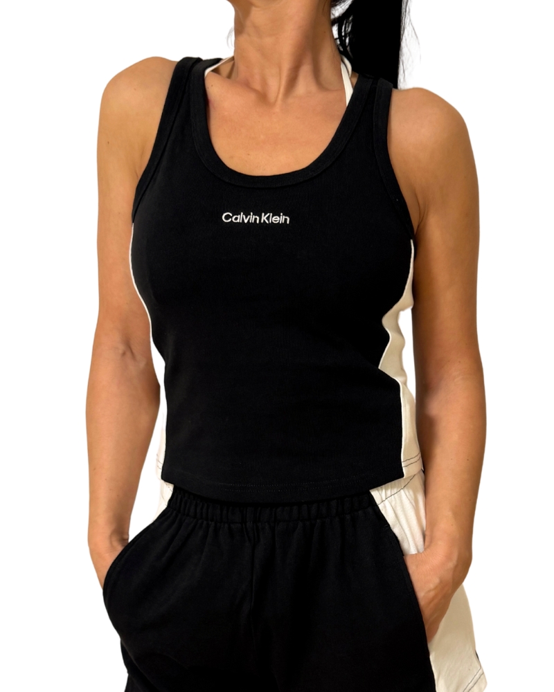 Levně Dámské tílko Calvin Klein Q61152 černé
