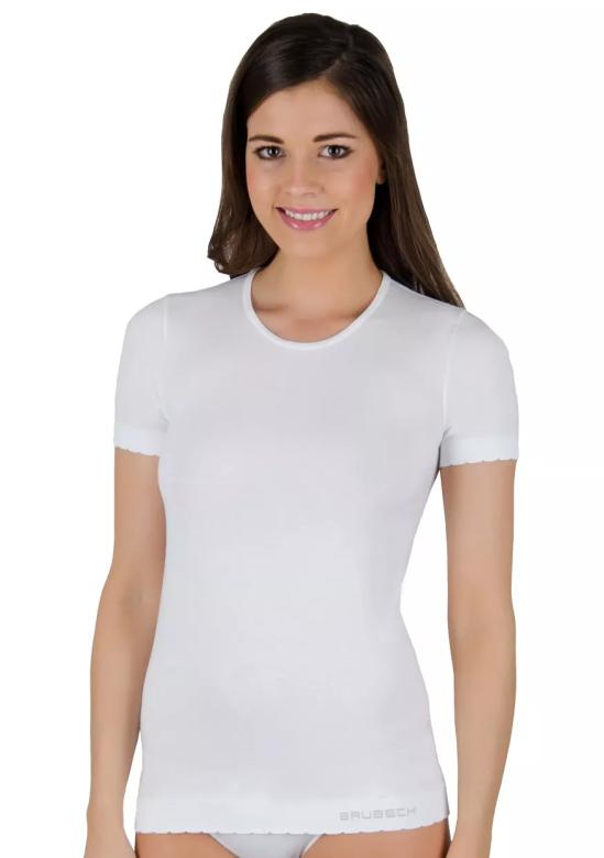 Levně Dámské tričko Cotton SS00970W BRUBECK