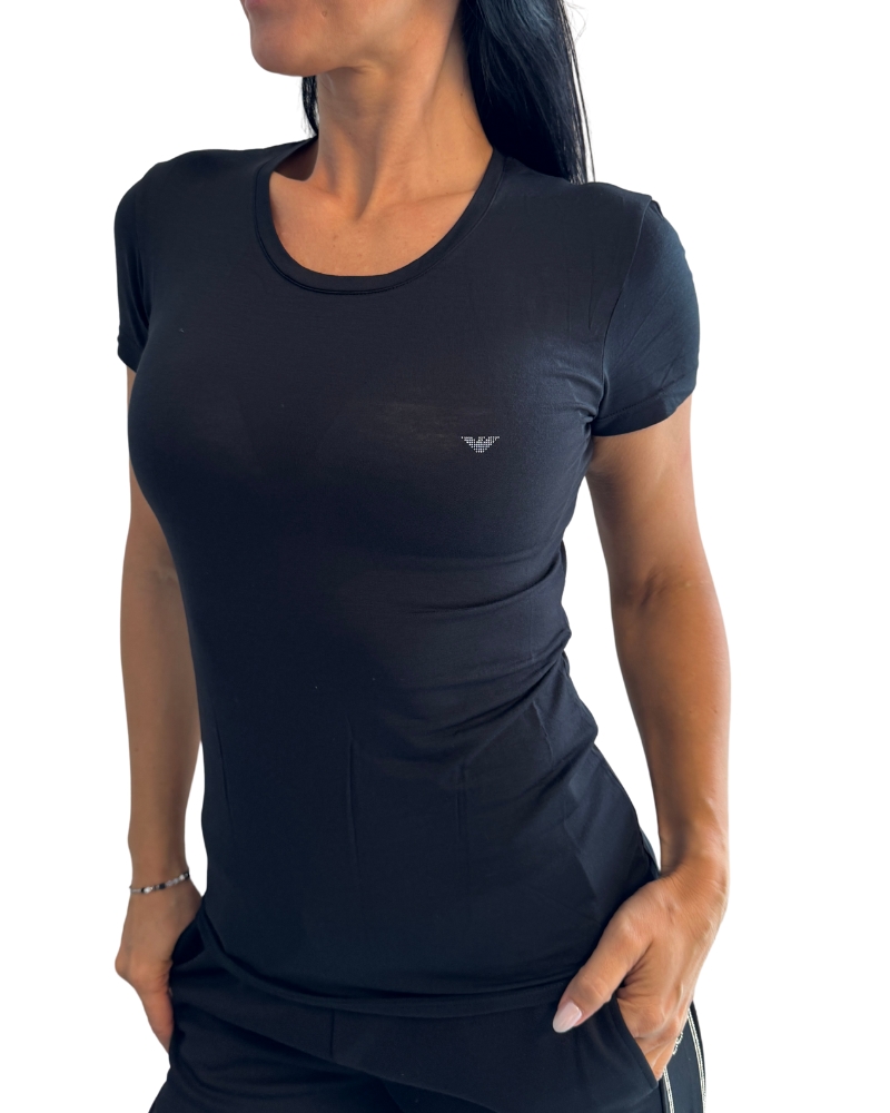 Levně Dámské tričko Emporio Armani EW000408 AF10889 černé