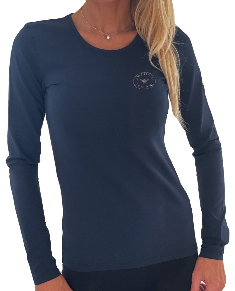 Levně Dámské triko Emporio Armani 163229 3F223 modré