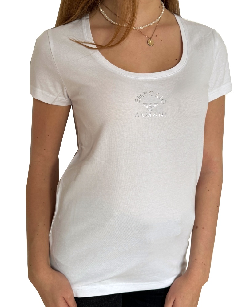 Levně Dámské triko Emporio Armani 163377 4R223 bílé
