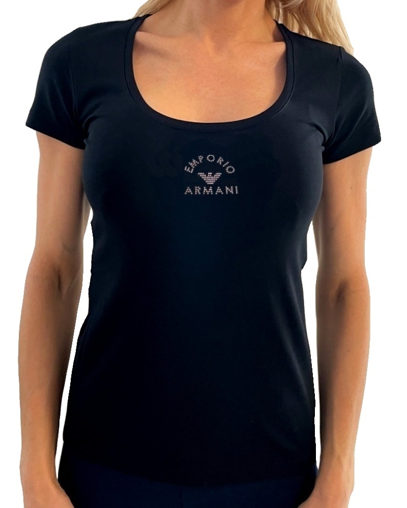 Levně Dámské triko Emporio Armani 163377 4R223 černé