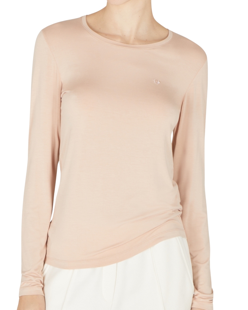 Dámské triko Emporio Armani EW001911 AF10889 oříšková | hnědá | L