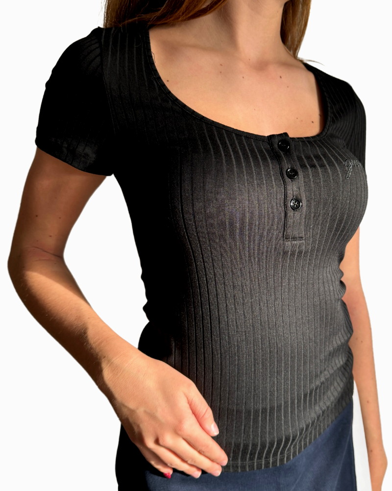 Dámské triko Guess O4GP03 Samantha černé | černá | L