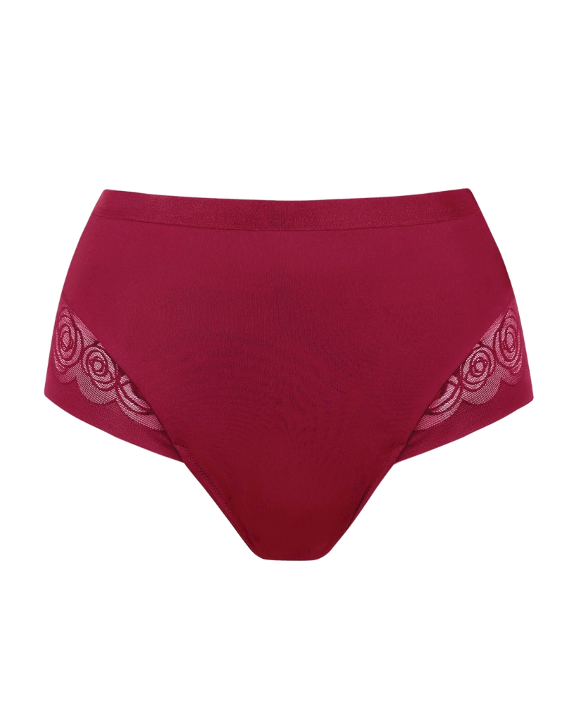Dámské vysoké kalhotky Lisca Ruby 22375 vínové | vínová | 44
