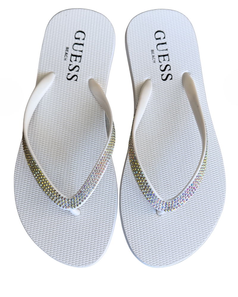 Dámské žabky GUESS E5GZ05 bílé