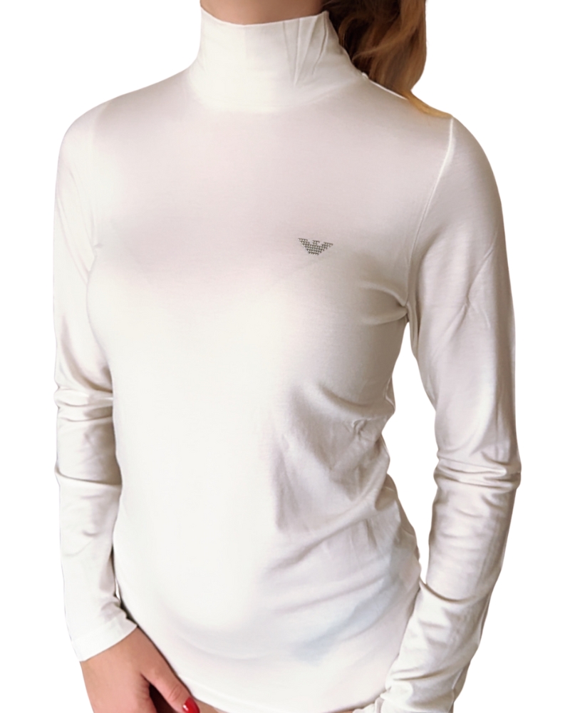 Levně Dámský rolák Emporio Armani 164633 4F224 smetanový