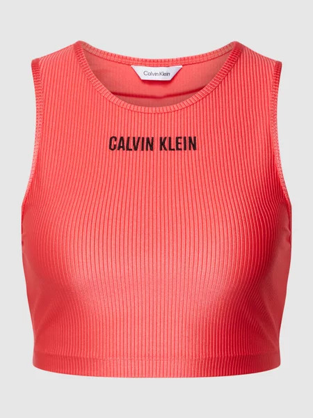 Levně Dámský top Calvin Klein KW0KW01905 korálový
