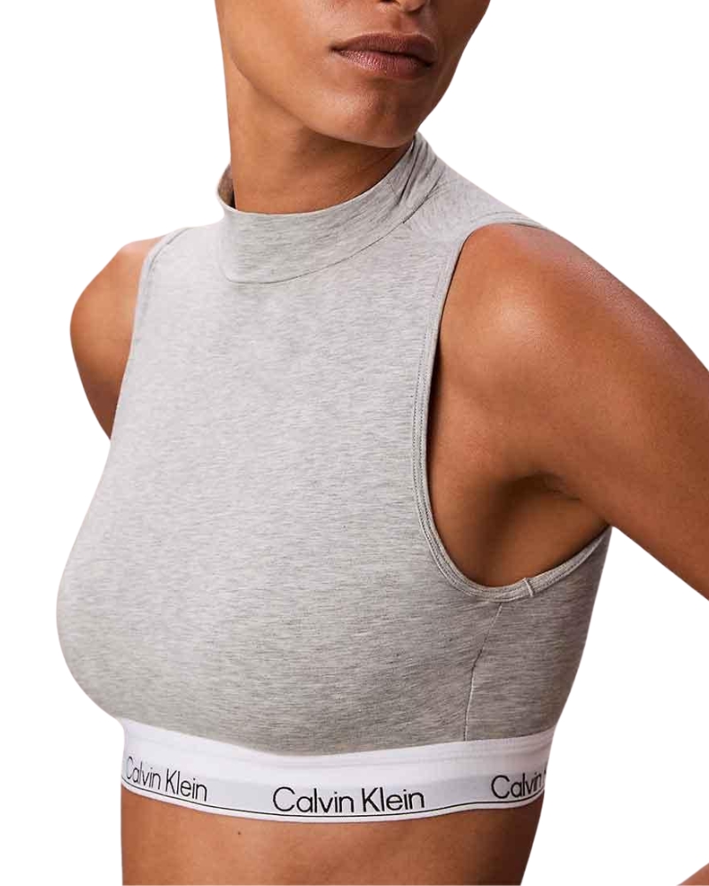 Levně Dámský top Calvin Klein QF8383 se všitou podprsenkou